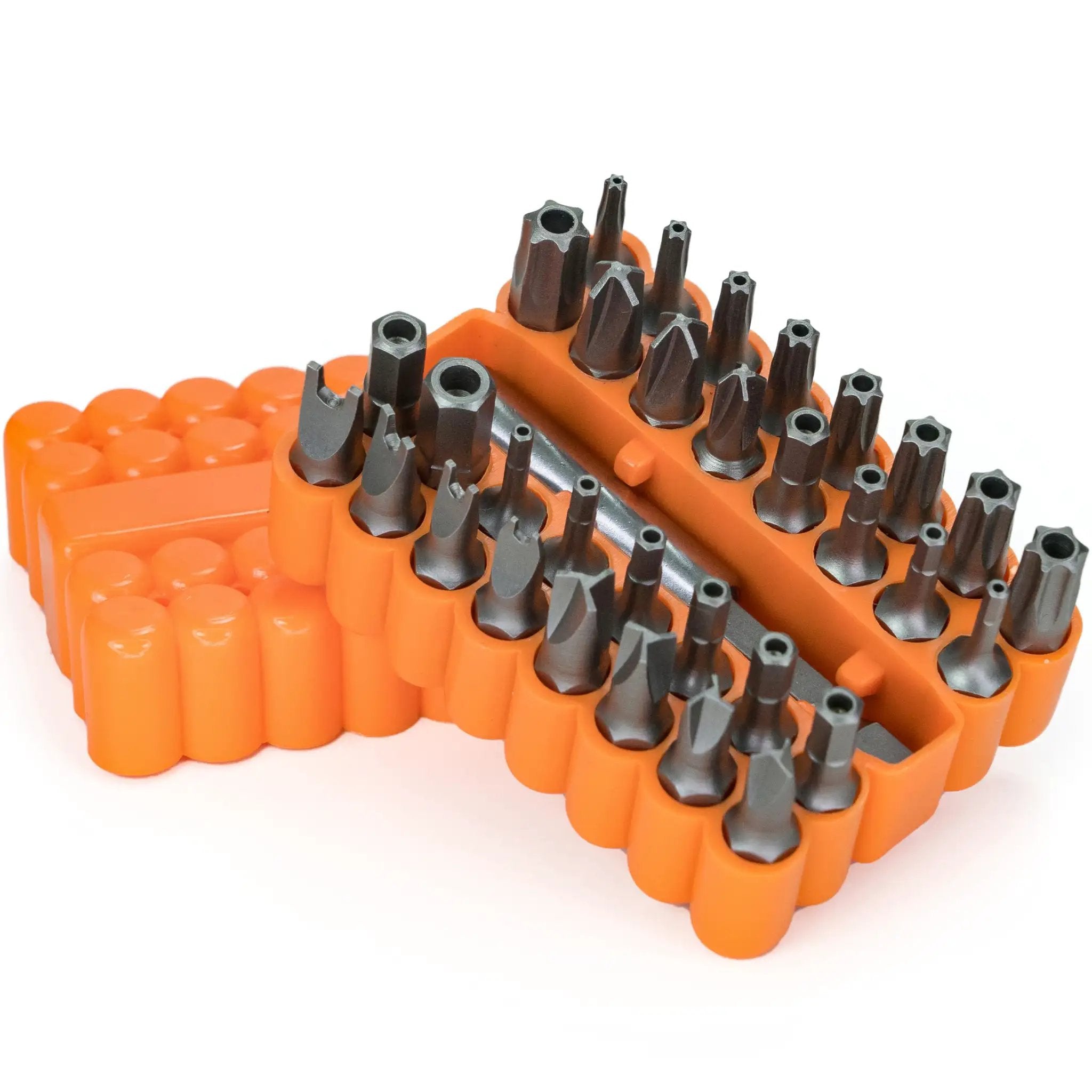 Complete 33 Piece Security Bit Set For Pros With Tampe...