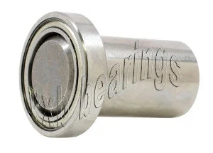 3/4 Inch Ball Bearing with 1/2 diameter integrated 1 1/4 Long Axle - VXB Ball Bearings