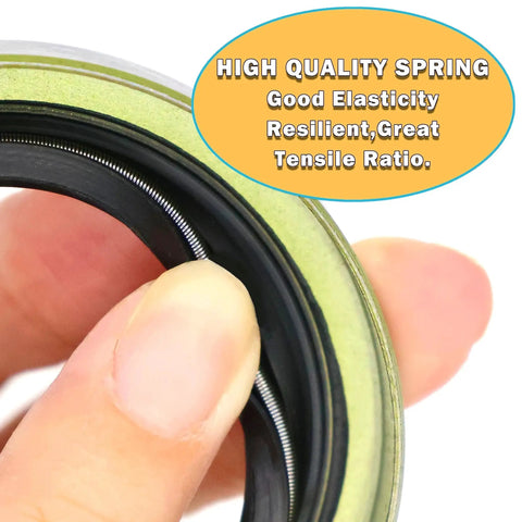 Close-up of 171255TB grease seal with high-quality spring for Two Sets 3500 LB Boat Trailer Axle Bearing Kits for 1 1/16 to 1 3/8 Inch Axles.
