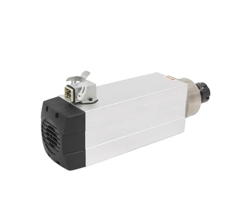 3.5KW ER25 Air Cooled Spindle Motor With Ceramic Bearings Square Type Without Flange For CNC Milling Machine