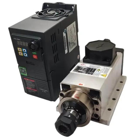 3.5kW CNC Spindle Motor Kit With Four Bearings, Air Cooled 220V Spindle For Router And Milling Machines