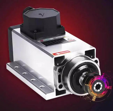 3.5kW CNC Spindle Motor Kit With Four Bearings, Air Cooled 220V Spindle for router and milling machines, front view