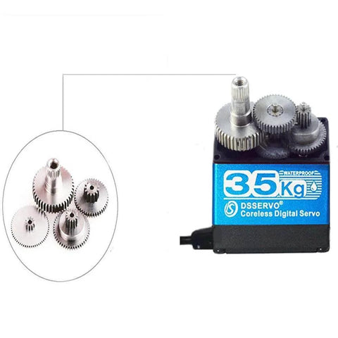 35kg high Torque Coreless Motor servo Metal Gear Digital and Stainless Steel Gear servo arduino servo for Robotic DIY