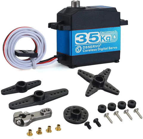 35kg high Torque Coreless Motor servo Metal Gear Digital and Stainless Steel Gear servo arduino servo for Robotic DIY, RC car
