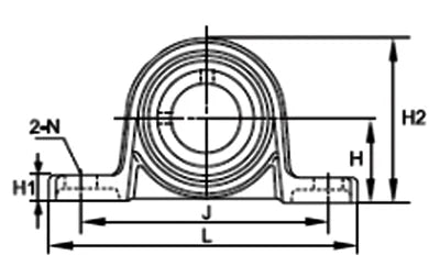 35mm shaft Zinc Alloy mounted bearing P007 pillow block bearing housing - VXB Ball Bearings