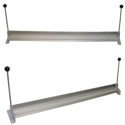 36 Inch Sheet Metal Brake Bender for Aluminum and Steel Trim, bench top mounting, produces 90 degree bends up to 20 gauge steel