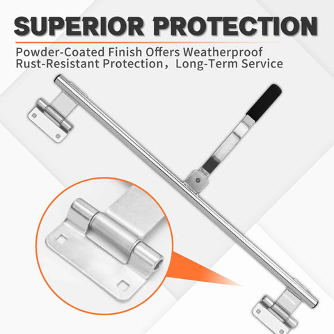 Durable 36 inch trailer door latch with forged steel construction delivers secure, long lasting protection for trailers