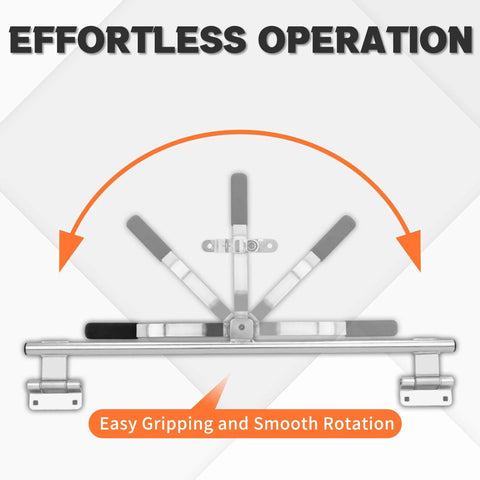 Durable 36 inch trailer door latch with forged steel construction delivers secure, long lasting protection for enclosed trailers.