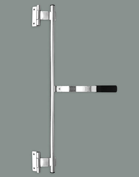 Durable 36 Inch Zinc Plated Cam Bar Latch for Trailers with rubber grip handle, shown unattached against gray background