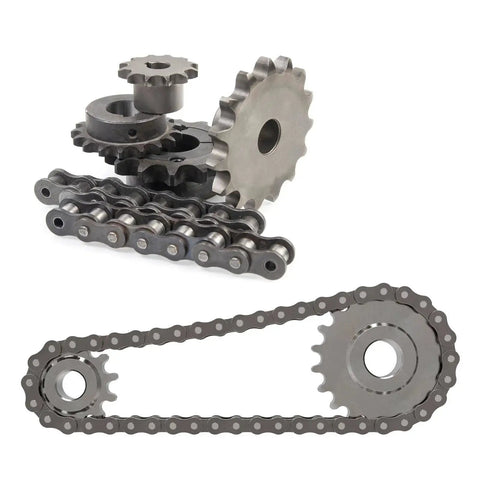 36 Tooth Chain Sprocket B Type for 1 Inch Bore, Single Strand Roller Chain, Carbon Steel With Keyway And Set Screws, Black Oxide Finish