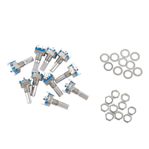 10 Pack Rotary Encoder With 360 Degree Spin Code Switch And Push Button 5 Pin Digital Potentiometer for DIY electronics and controllers