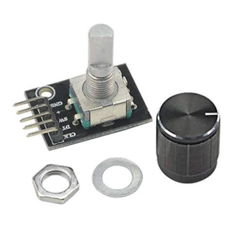 8 Pcs KY040 360 Degree Rotary Encoder Modules With Knob Caps For Arduino Microcontroller Use, Continuous Rotation Without Limits