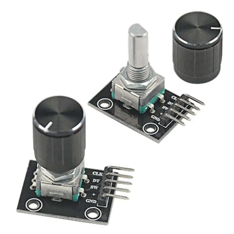 Microcontroller Using K Nob Using Thinker Card 8 Pcs KY040 360 Degree Rotary Encoder Modules With Kno...