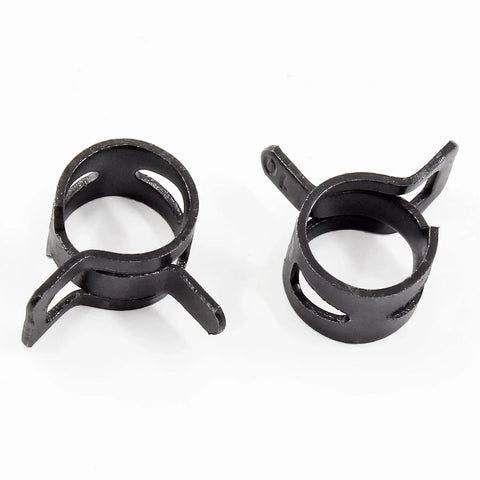 Fifty Pcs Three Eighths Inch Spring Band Hose Clamps 10mm Inner Diameter Fits 10.5 To 11.2mm Hose Outer Diameter 65Mn Manganese Steel