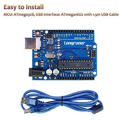 3D Printer CNC Controller Ardiuno CNC kit - for Arduino IDE, GRBL CNC Shield Board+RAMPS 1.4 Mechanical Switch Endstop DRV8825 A4988 Stepper Motor Driver Nema17 Stepper Motor LKB02,Black