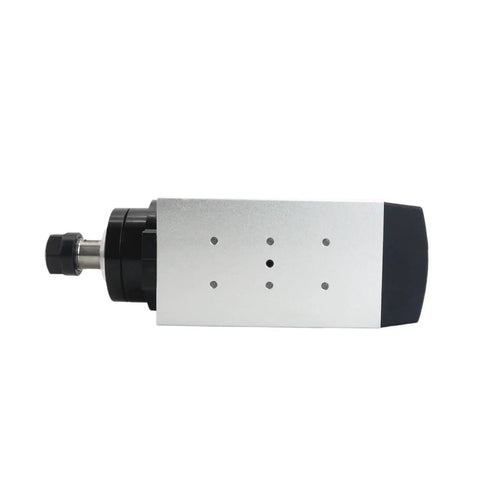 Side view of Beefed-Up Square CNC Router Spindle Kit 3KW ER20 With Water-Cooled VFD Inverter Four-Bearing Live Spindle