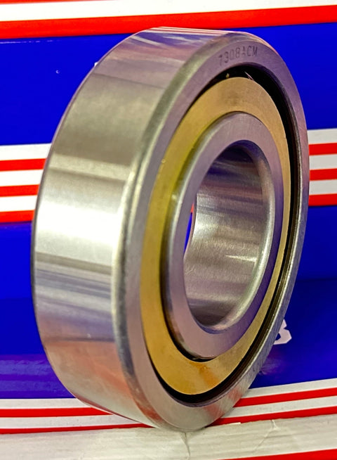 7308ACM Angular Contact bearing Bronze Cage 40x90x23