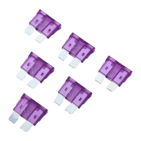 100 Pack 3 Amp ATC ATO Auto Fuses Regular Blade Fuses for Cars, Trucks, Boats, Marine and RV Electrical Systems, Tin Plated Zinc Terminals