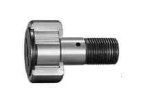 Side view of Single CF30V Metric Cam Follower Standard Full-Complement Bearing, High-Carbon Steel Cylindrical Outer Ring, Shielded Screwdriver-Slot Stud Type M30x1.5, 80 mm x 35 mm Rollers, Heavy-Duty.