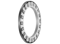 Side view of Single Thrust Roller Unit Metric AZK55786, 55 mm ID, 78 mm OD, heavy-duty thrust component for linear slide systems.