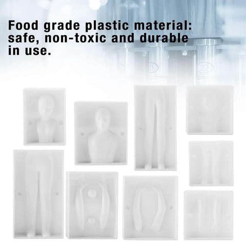 3D People Fondant Mold Set For Cake Decorating Plastic Human Shaped Clay Polymer DIY Templates Sugarcraft Molds
