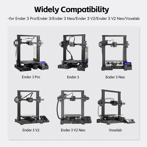 Image showing compatibility chart for 365mm t8 z axis lead screw z rod stainless steel threaded rod with brass nut z-axis upgrade kit.