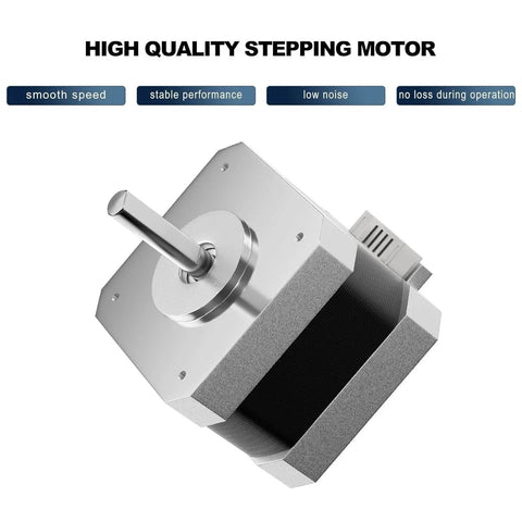 3D Printer Stepper Motor 42-34,2 Phases 1A 1.8 Degrees 0.4 N.M Stepper Motor 3D Printer Extruder for Creality Ender-3 and CR-10