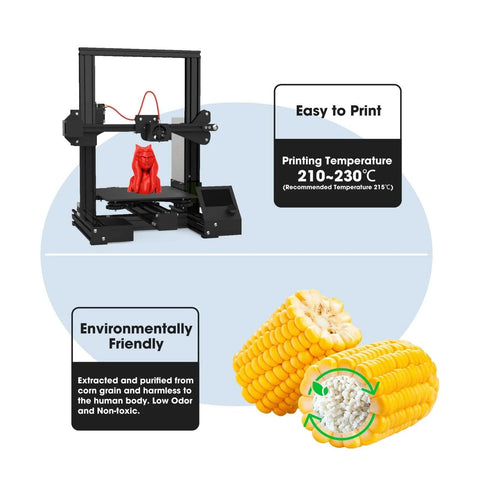 3D printer with red model using PLA Pro PLA Plus 1.75mm Filament Red 1kg Cardboard Spool High Strength Low Shrinkage Clog Free