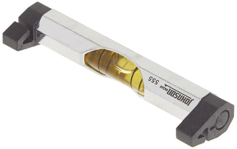 Compact 3 in aluminum line level with hex body delivers precise alignment for masonry, plumbing, and landscaping, silver anodized finish