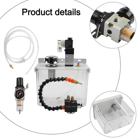 3L CNC Lubrication Spray For Metalworking Machines Oil Mist Sprayer Pro Grade Coolant System with PVC and metal components
