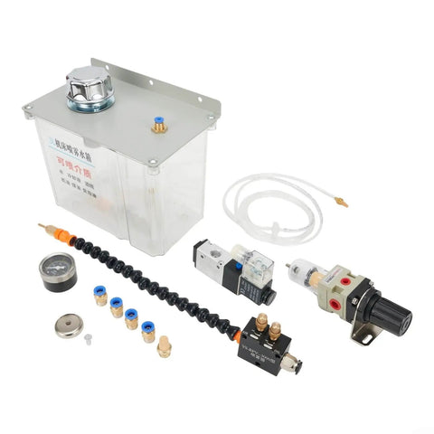 Components of 3L Lubrication Spray System for Machine Tools with Spray Cooler Coolant Pump and Oil Mist Sprayer 220V