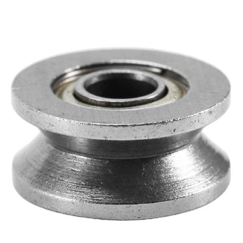 3mm Bore Bearing with 12mm shieled Pulley V Groove Track Roller Bearing 3x12x4mm - VXB Ball Bearings