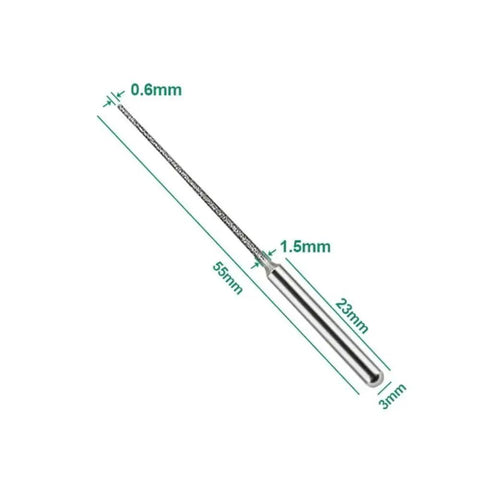 Two Pack 3mm Shank Mini Drill Bit With Diamond Point Engraving Needle For Metal Plating And Jewelry Making Diamond Coated Reamer Tool