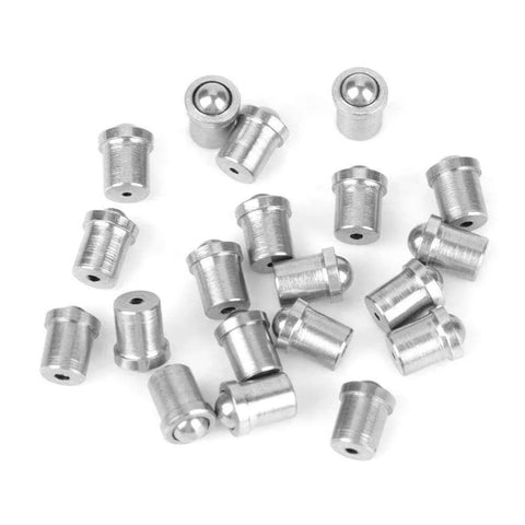 Assorted 3x4mm Ball Plunger Set, 304 Stainless Steel Spring Loaded Ball Detent Plungers, 10N Elasticity, 20pcs for Precise Positioning