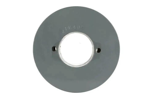 Durable 4 inch cast iron dual groove pulley designed for B5L belts and a 1-3/8 inch shaft, showing solid steel H bushing.