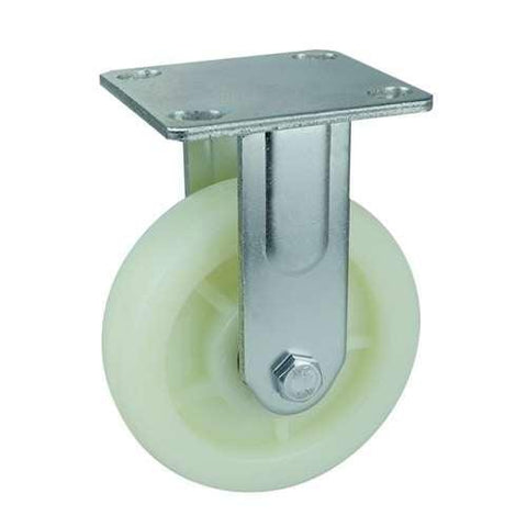 4" Inch Heavy Duty Caster Wheel 1102 pounds Fixed Polypropylene Top Plate - VXB Ball Bearings