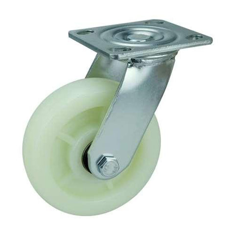 4" Inch Heavy Duty Caster Wheel 1102 pounds Swivel Polypropylene Top Plate - VXB Ball Bearings