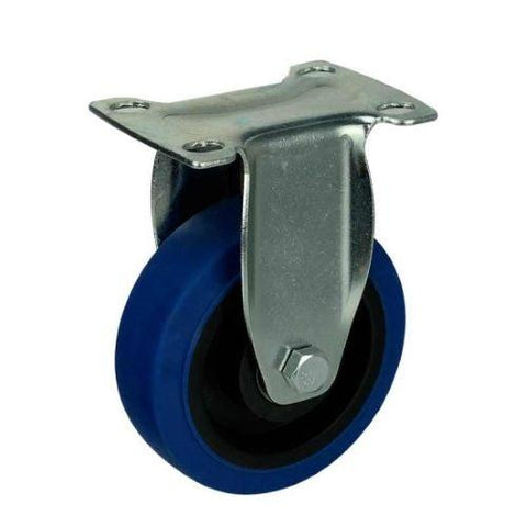 4" Inch Medium Duty Caster Wheel 198 pounds Rigid Thermoplastic Rubber Top Plate - VXB Ball Bearings