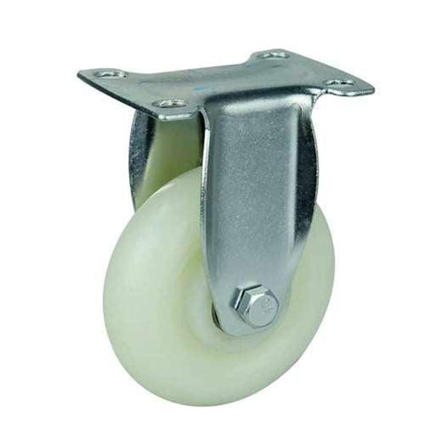 4" Inch Medium Duty Caster Wheel 551 pounds Fixed Polypropylene Top Plate - VXB Ball Bearings