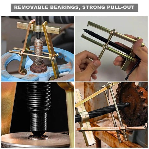 4 Inch Two Jaw Gear Puller With Adjustable Jaw Spread Carbon Steel Flywheel Removal Tool for bearings, gears, pulleys, flywheels.