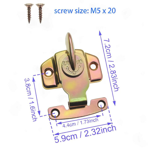 4 Pack Heavy Duty Align-N-Lock Table Locks with Leaf Buckle Connectors and Screws for Extension Tables, color zinc.