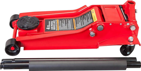 Low Profile 4 Ton Hydraulic Floor Jack With Dual Piston Quick Lift Pump For Fast Lifts 4 Inch To 20 Inch Rise Ideal For Cars Trucks And SUVs Red Heavy Duty Garage Jack By Big Red Torin