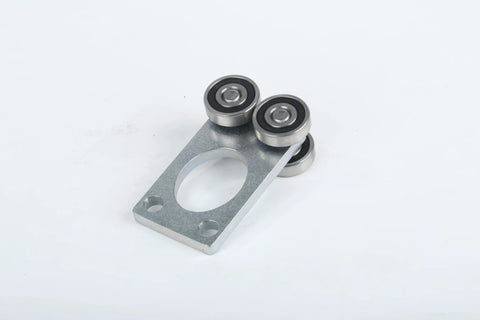 4 Wheel Trolley Assembly Rollers with Sealed Bearings for 1-5/8 Inch Strut Channel, Heavy Duty Q235 Steel Hoist Trolley