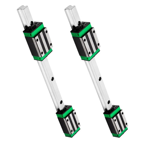 High Precision 400mm Linear Guide Rail Kit With Two Rails And Four HGH20CA Bearing Blocks Rust Resistant For 3D Printers CNC Routers Lathes