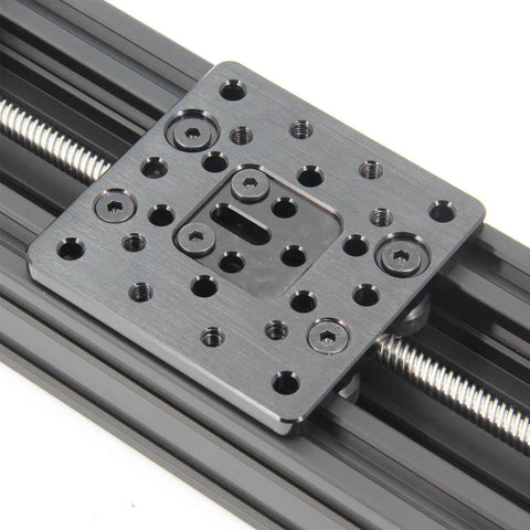 Close-up of 250mm 4080U Aluminum Profile Z-axis Screw Slide Table Linear Actuator for 3D Printer and CNC Router