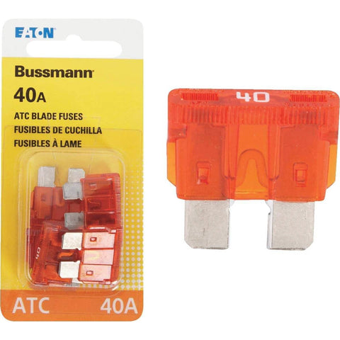 40 Amp ATC Blade Fuse Orange 5 Count Pack For Auto Electrical Wiring 32V DC Quick Acting Low Voltage Protection displayed