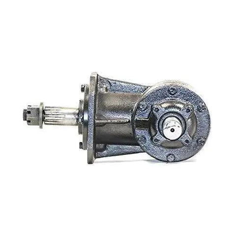 Side view of 40HP Gearbox For RC30 Rotary Cutter With 1 3 8 Inch Input And 12 Spline Output, showing input and output shafts.