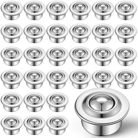 40 Pcs 5/8 Inch Roller Ball Transfer Bearings Carbon Steel Casters with 360 Degree Rotation for Conveyor Tables Furniture and Workbench Systems 44 lb Load