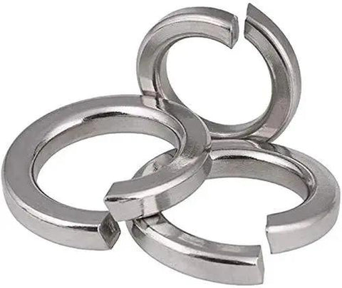 3/8 in stainless split lock washers, 50-pack; 304/18-8 stainless steel