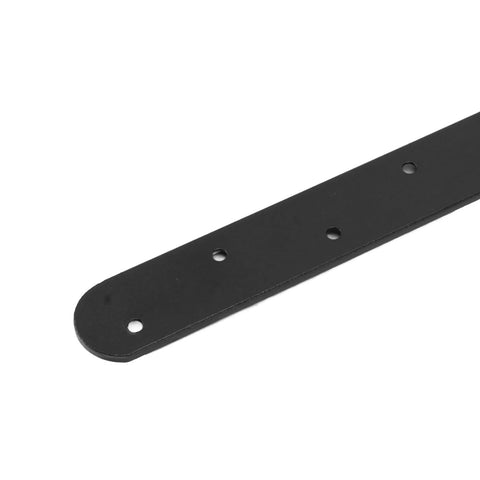 Rustic Barn Door Hardware Kit with black heavy-duty metal track for sliding wooden doors, smooth quiet track system